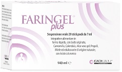 FARINGEL PLUS 20 STICK PACK 7 ML - Farmacia De Pasquale