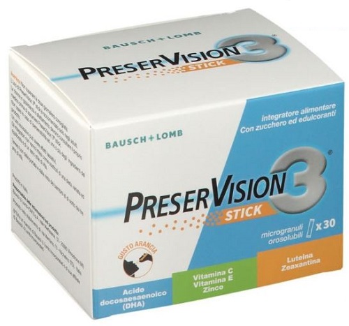PRESERVISION 3 30 STICK OROSOLUBILI DA 2 G - Farmacia De Pasquale