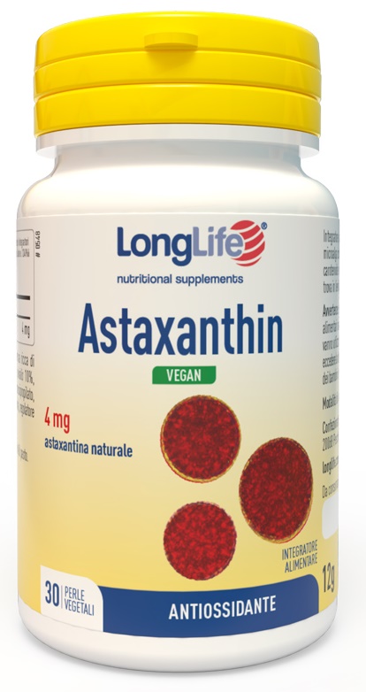 LONGLIFE ASTAXANTHIN 30 PERLE VEGETALI - Farmacia De Pasquale