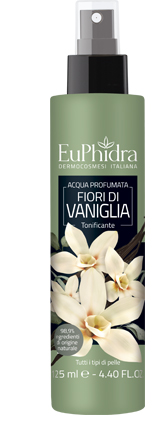 EUPHIDRA ACQUA PROFUMATA VANIGLIA IN FLACONE CON ETICHETTA POMPA SPRAY - Farmacia De Pasquale
