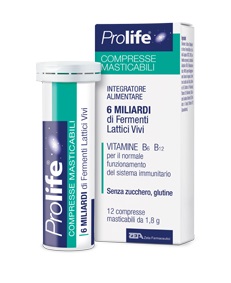 PROLIFE COMPRESSE MASTICABILI INTEGRATORE ALIMENTARE IN TUBETTO CON ASTUCCIO - Farmacia De Pasquale