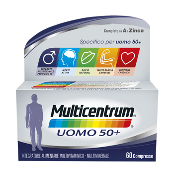 MULTICENTRUM UOMO 50+ 60 COMPRESSE - Farmacia De Pasquale