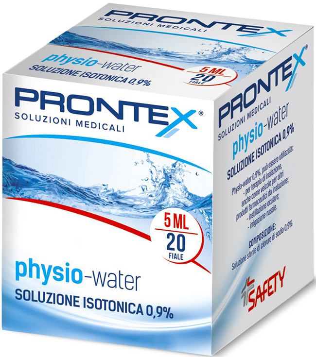 SOLUZIONE FISIOLOGICA PRONTEX PHYSIO ISOTONIC 20 FIALE DA 5 ML - Farmacia De Pasquale