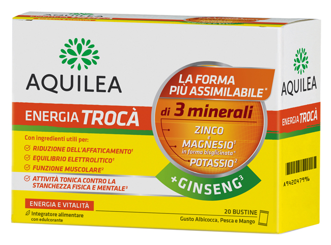 AQUILEA ENERGIA TROCA'+GINSENG 20 BUSTINE - Farmacia De Pasquale