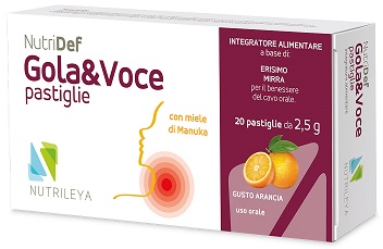 NUTRIDEF GOLA & VOCE ARANCIA 20 PASTIGLIE - Farmacia De Pasquale