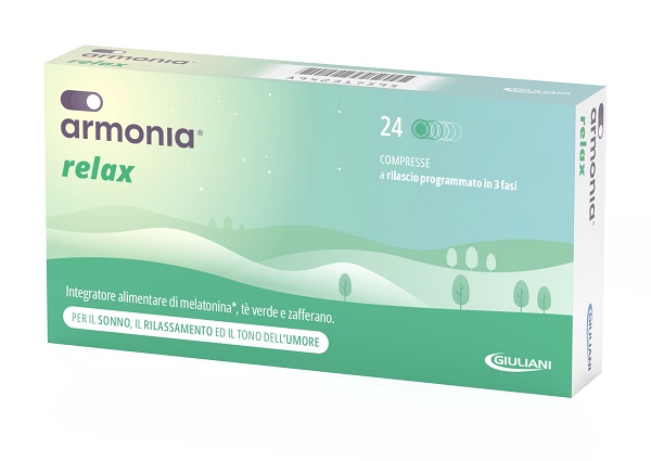 ARMONIA RELAX 1 MG A BASE DI MELATONINA 24 COMPRESSE - Farmacia De Pasquale