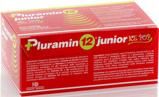PLURAMIN12 JUNIOR 14 STICK PACK DA 12 ML - Farmacia De Pasquale