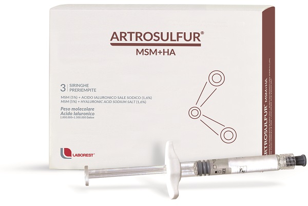 ARTROSULFUR MSM+HA SIRINGHE PRERIEMPITE INTRA-ARTICOLARI ACIDO IALURONICO 2 ML - Farmacia De Pasquale