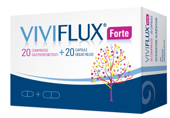 VIVIFLUX FORTE 20 COMPRESSE GASTRORESISTENTI + 20 CAPSULE LIQUID FILLER - Farmacia De Pasquale