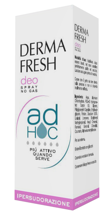 DERMAFRESH DEO SPRAY NO GAS AD HOC IPERSUDORAZIONE DEODORANTE 100 ML - Farmacia De Pasquale