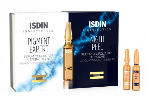 ISDINCEUTICS ROUTINE ANTIMACCHIE ISDINCEUTICS PIGMENT EXPERT 10 FIALE GIORNO + ISDINCEUTICS NIGHT PEEL 10 FIALE NOTTE - Farmacia De Pasquale
