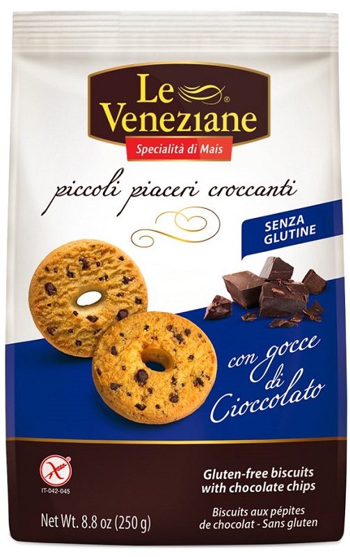 LE VENEZIANE BISCOTTI GOCCE DI CIOCCOLATO 250 G - Farmacia De Pasquale