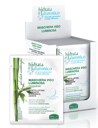 HJDRATA JALURONICO MASCHERA VISO LUMINOSA MONODOSE 15 ML - Farmacia De Pasquale