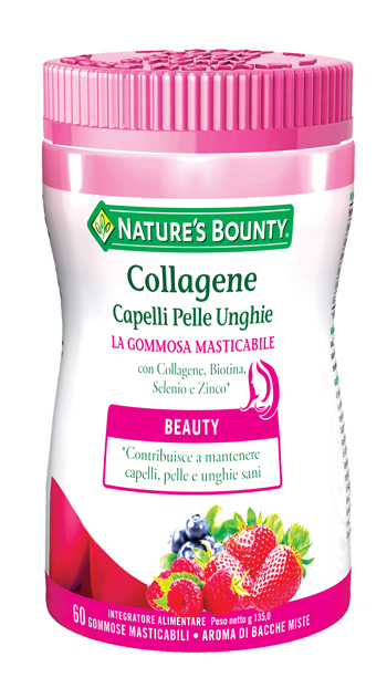 COLLAGENE CAPELLI PELLE UNGHIE 60 GOMMOSE MASTICABILI - Farmacia De Pasquale