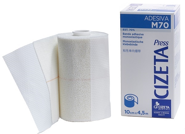 CIZETA PRESS ADESIVA M70 BENDA MONOELASTICA EST 70 M 4,5X10 CM - Farmacia De Pasquale