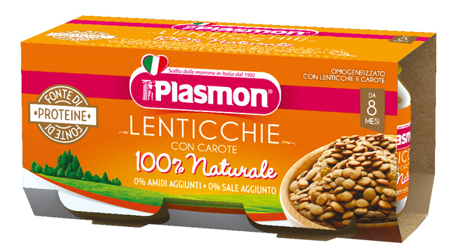 PLASMON OMOGENEIZZATO LENTICCHIE 2 X 80 G - Farmacia De Pasquale