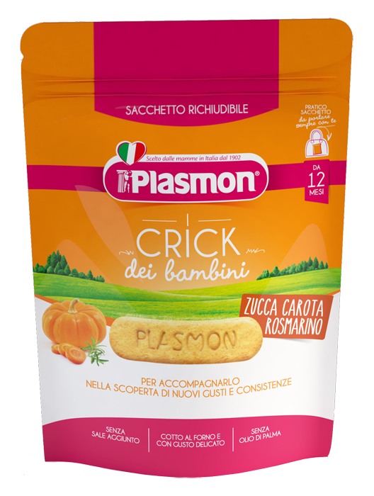 PLASMON CRICK ZUCCA/CARORA/ROSMARINO 100 G - Farmacia De Pasquale