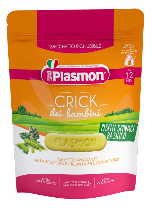 PLASMON CRICK SPINACI E PISELLI 100 G - Farmacia De Pasquale