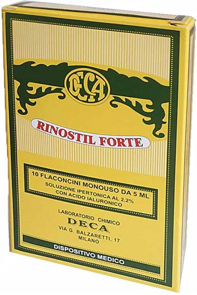 RINOSTIL FORTE SOLUZIONE IPERTONICA 10 FLACONCINI MONOUSO DA 5 ML - Farmacia De Pasquale