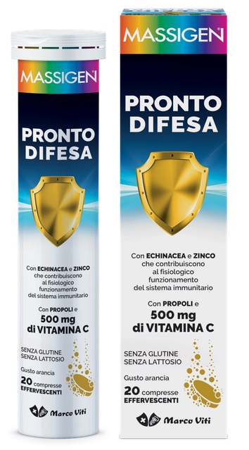 MASSIGEN PRONTO DIFESA 20 COMPRESSE EFFERVESCENTI - Farmacia De Pasquale