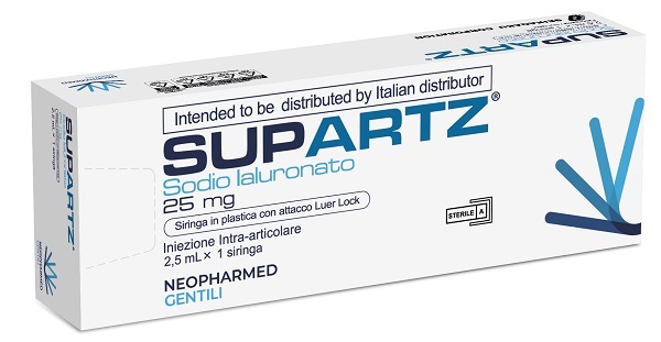 SIRINGA PRERIEMPITA INTRA-ARTICOLARE SUPARTZ ACIDO IALURONICO 25 MG 2,5 ML 1 PEZZO - Farmacia De Pasquale