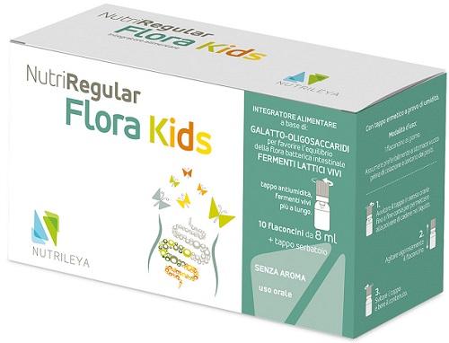 NUTRIREGULAR FLORA KIDS 10 FLACONCINI - Farmacia De Pasquale