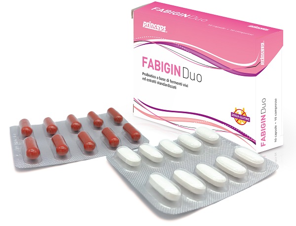 FABIGIN DUO 10 CAPSULE 10 COMPRESSE - Farmacia De Pasquale