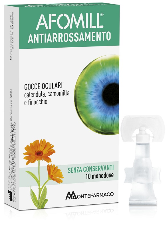 AFOMILL ANTIARROSSAMENTO SENZA CONSERVANTI 10 FIALE DA 0,5 ML - Farmacia De Pasquale