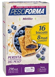 PESOFORMA BISCOTTI MIRTILLI 8 PASTI 16 BISCOTTI - Farmacia De Pasquale