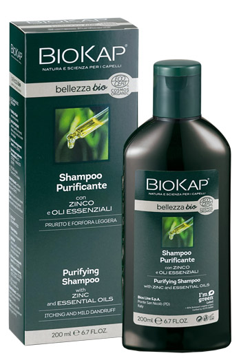 BIOKAP BELLEZZA BIO SHAMPOO PURIFICANTE COSMOS ECOCERT 200 ML BIOSLINE - Farmacia De Pasquale
