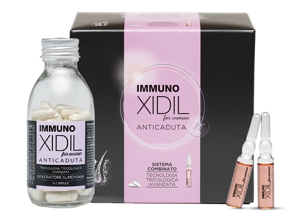 IMMUNO XIDIL DONNA KIT 60 CAPSULE + 15 FIALE - Farmacia De Pasquale