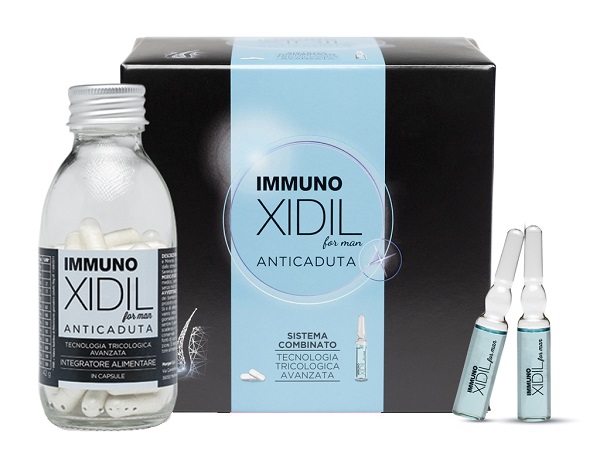IMMUNO XIDIL UOMO KIT 60 CAPSULE + 15 FIALE - Farmacia De Pasquale