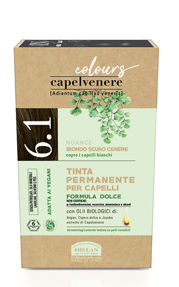 CAPELVENERE COLOURS TINTA CAPELLI 6,1N BIONDO SCURO CENERE - Farmacia De Pasquale