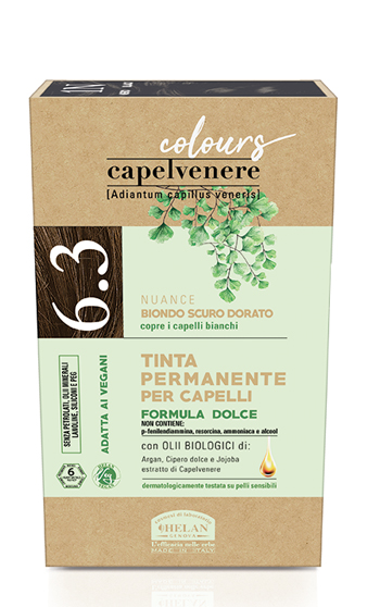 CAPELVENERE COLOURS TINTA CAPELLI 6,3N BIONDO SCURO DORATO - Farmacia De Pasquale