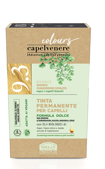 CAPELVENERE COLOURS TINTA CAPELLI 9,3N BIONDO CHIARISSIMO DORATO - Farmacia De Pasquale