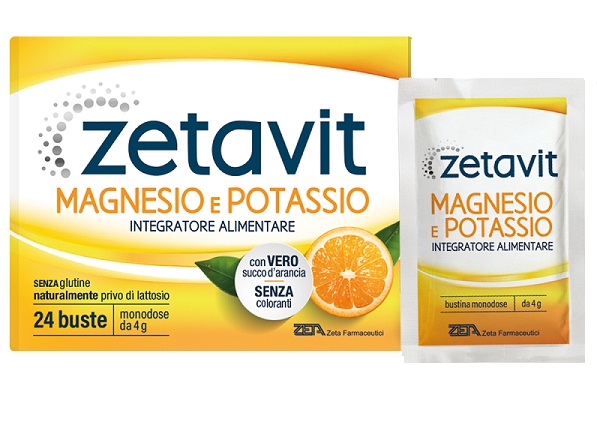 ZETAVIT MAGNESIO POTASSIO SENZA ZUCCHERO 24 BUSTINE DA 6 G - Farmacia De Pasquale
