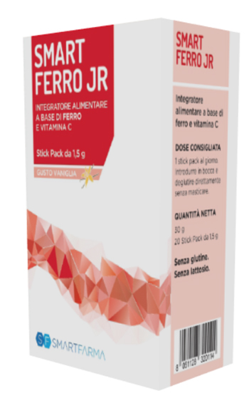 SMART FERRO JR 20 STICK PACK GUSTO VANIGLIA - Farmacia De Pasquale