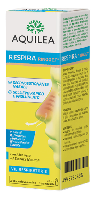 AQUILEA RESPIRA RINOGET 20 ML - Farmacia De Pasquale