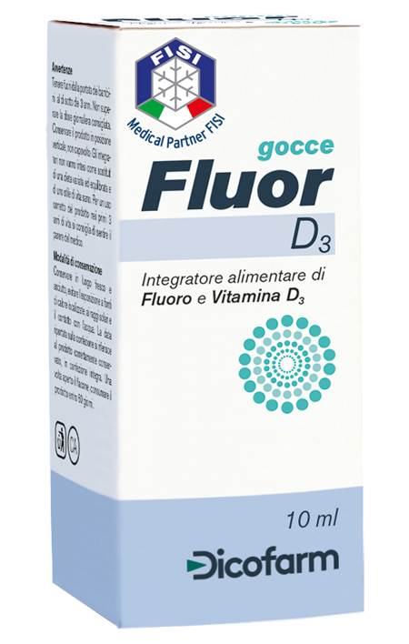 FLUOR D3 GOCCE 10 ML - Farmacia De Pasquale
