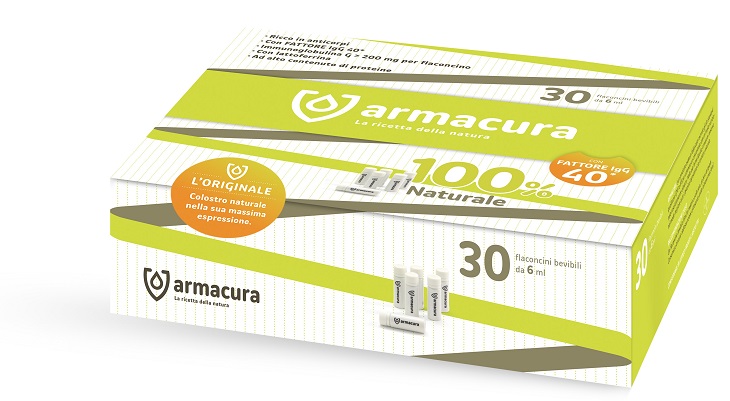 ARMACURA COLOSTRO 100% 30 FLACONCINI BEVIBILI - Farmacia De Pasquale