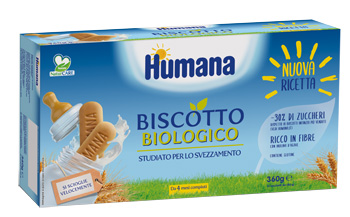 HUMANA BISCOTTO BABY BIO 2 SACCHETTI DA 180 G - Farmacia De Pasquale