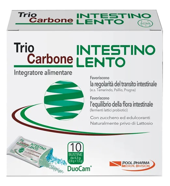 TRIOCARBONE INTESTINO LENTO 10 BUSTINE - Farmacia De Pasquale