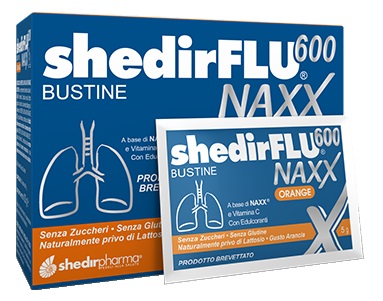 SHEDIRFLU 600 NAXX ARANCIA SENZA ZUCCHERI 20 BUSTINE - Farmacia De Pasquale