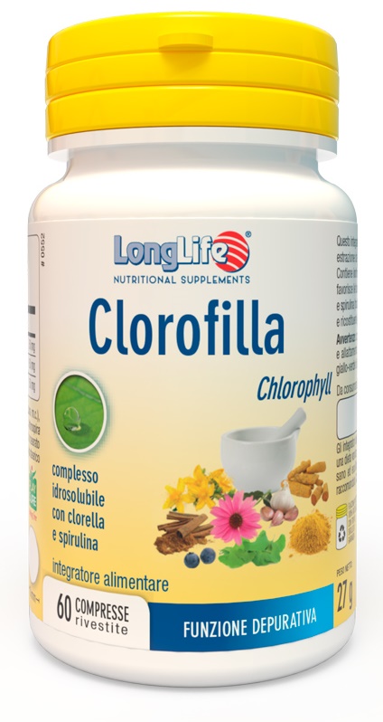 LONGLIFE CLOROFILLA 60 COMPRESSE RIVESTITE - Farmacia De Pasquale