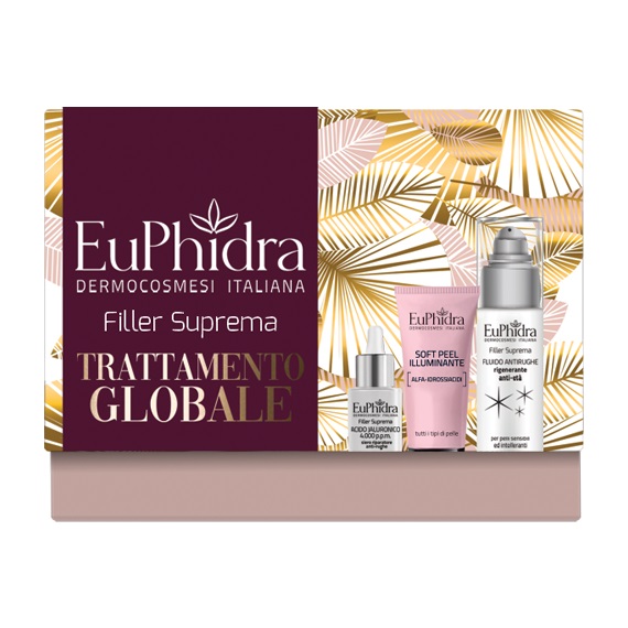 EUPHIDRA FILLER SUPREMA TRATTAMENTO GLOBALE 1 ACIDO JALURONICO + 1 FLUIDO ANTIRUGHE + 1 MINI MASCHERA - Farmacia De Pasquale
