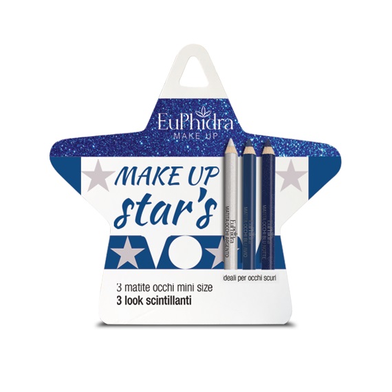 EUPHIDRA COFANETTO MAKE UP STAR'S OCCHI SCURI 2 MATITE NERO + 1 MATITA ARGENTO - Farmacia De Pasquale