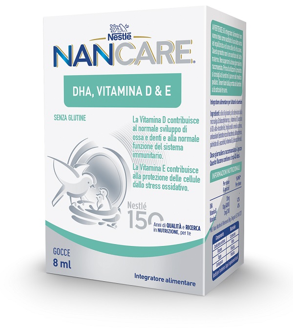 NESTLE' NANCARE DHA VITAMINA D&E GOCCE 8 ML - Farmacia De Pasquale