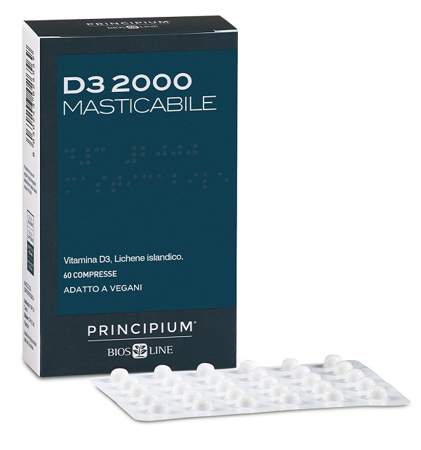 PRINCIPIUM D3 2000 MASTICABILE 60 COMPRESSE - Farmacia De Pasquale