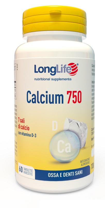 LONGLIFE CALCIUM 750 MG 60 TAVOLETTE - Farmacia De Pasquale