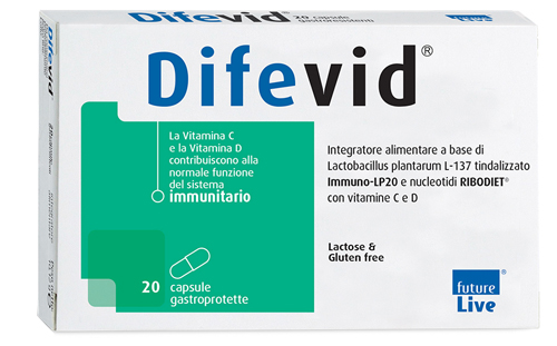 DIFEVID 20 CAPSULE GASTROPROTETTE - Farmacia De Pasquale